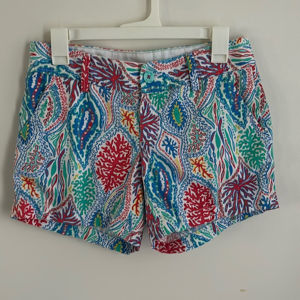 Lilly Pulitzer Callahan Short in Let Minnow Size 4 EUC